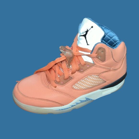 NWOB Air Jordan 5 x DJ Khaled Men's Shoes Crimson Bliss Leche Blue Size 5.5 W 7 - Picture 2 of 11